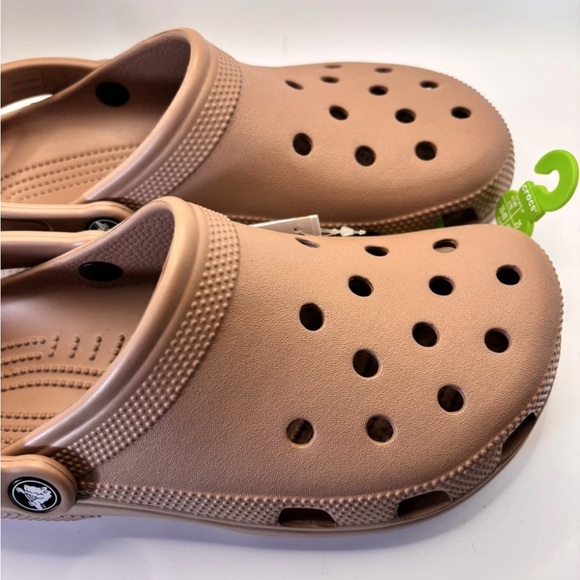 CROCS Classic Clogs with Strap NWT M7/W9 - Latte Brown - Picture 6 of 8